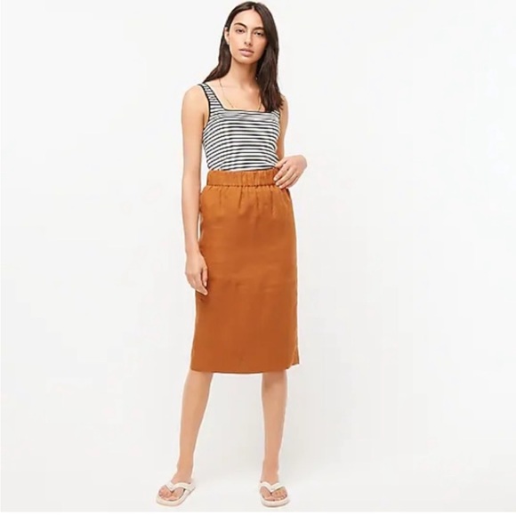 J. Crew - Pull-on linen skirt - Picture 1 of 6